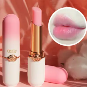 crystal temperature change lip balm vitality color lipstick peach girl lip balm change lipstick lip care beauty makeup